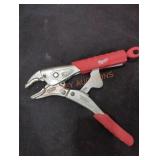 Milwaukee locking pliers curved jaw