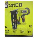 Ryobi 18v straight finish nailer, 16 gauge