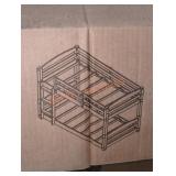 Brown Wood Twin Convertible Bunk Bed