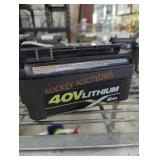 Ryobi 40v 6 ah battery and charger