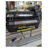 Ryobi 40v 4 ah battery and charger