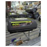 Ryobi 40v 4 ah battery and charger