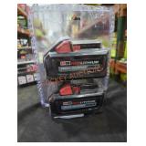 2 Milwaukee M18 6 ah batteries