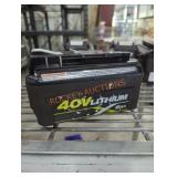Ryobi 40v 6 ah battery and charger