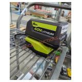 Ryobi 40v 6 ah battery and charger