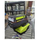 Ryobi 40v 6 ah battery and charger