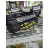 Ryobi 40v 4 ah battery and charger