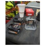 2 Ridgid 18v 4 ah battery and charger