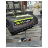 Ryobi 40v 4 ah battery and charger