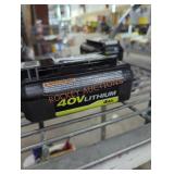 Ryobi 40v 4 ah battery and charger