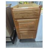Kitchen Base Cabinet, Brown 34-5/8" x 17.5" x 24"