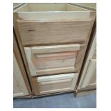 18" x 25" x 35" 3 drawer cabinet base