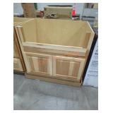 36" x 24" x 35" cedar cabinet base