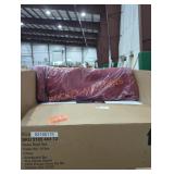 2 Piece Outdoor Lounge Chair Cushion, Chili Red