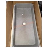 Vigo 23" Concrete Stone Bathroom Sink