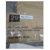 27" W x 30" H x 12" D White Kitchen Wall Cabinet