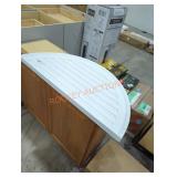 White half Moon shutter