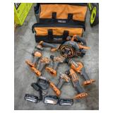 Ridgid 18v Subcompact 8 Tool Combo Kit