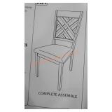 Baxton Studio Chair w/Cushion Seat Set of 4