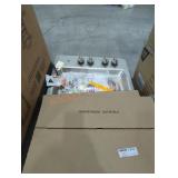 Satin black burners and electric stove top