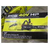 RYOBI 40v-14" Cordless Chainsaw Kit
