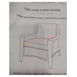 Park meadows chair white with bare cushion