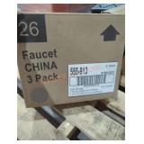 Glacier Bay wall mount faucet box of 3