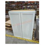 30" x 13" x 42" white wall cabinet