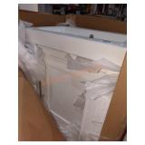 17.5 in. W Vanity in White with Ceramic Vanity Top