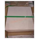 Skid Lot Matte White Ceramic Tile 12"x12"