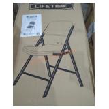 4 Lifetime folding chairs