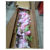 Fake pink flower tree decoration