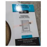 Delta pivoting 33" - 36" tempered glass panel