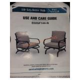 Phi Villa (2) Outdoor Patio Gliding Chairs