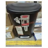 Black Rubbermaid Step-On Trash Can