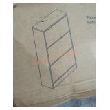 Shoe rack with mirror