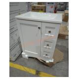 24.5" x 18.5" x 34" bathroom vanity