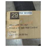 9" x 30" Wall Cabinet White