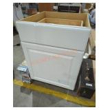 24" x 25" x 34.5" white cabinet base