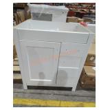 30" x 22" x 34" white cabinet base