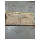 Hampton Bay Aubrey Bench Black Finish