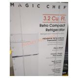 Magic Chef 3.2Cu.Ft. Retro Compact Refrigerator