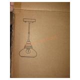 2 Optimant Lighting Farmhouse Glass Pendant Light