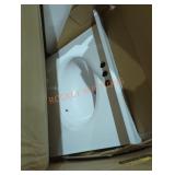 25" x 19" premium cultured marble top sink