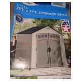 Suncast Vista 7 ft. W x 7 ft. D Plastic Shed (50
