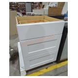 24" x 25" x 34.5" white cabinet base