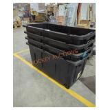 4 HDX tough totes with wheels no lids