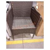 Faux Rattan Outdoor Patio Dining Chair