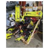 SKID lot of Misc. Tools, Ryobi, Toro, Paslode,