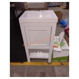 18" Single Sink Bath Vanity, Has Damage to back